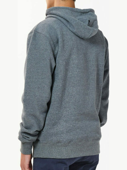 Basehit Men's Sweatshirt with Hood and Pockets Dark Grey