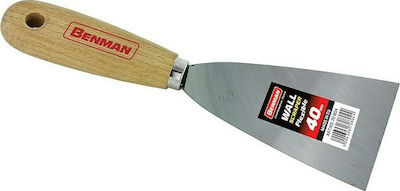 Benman Gemeinsames Messer Metallischός 80mm mit Holzgriff 70808