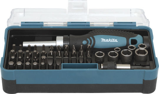 Makita Screwdriver Ratchet with 47 Interchangeable Tips