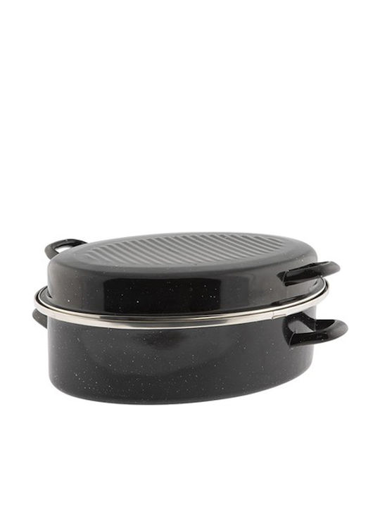 Sidirela Premium Dutch Oven Oval of Aluminum 42x32cm 4pcs