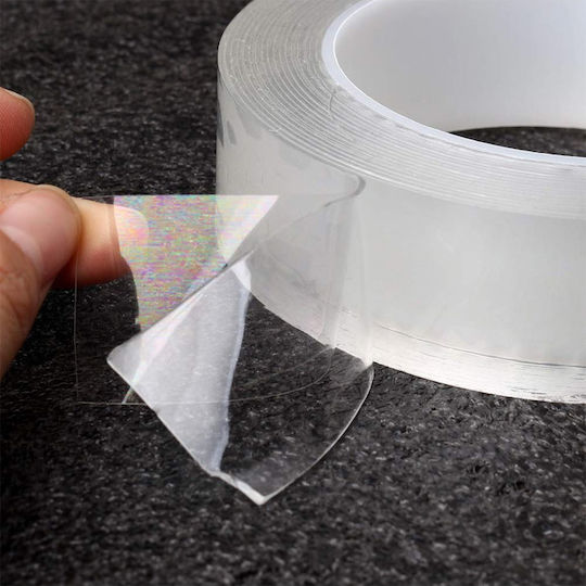 Spm Retention Self-Adhesive Double-Sided Tape Transparent 30mmx5m 1pcs
