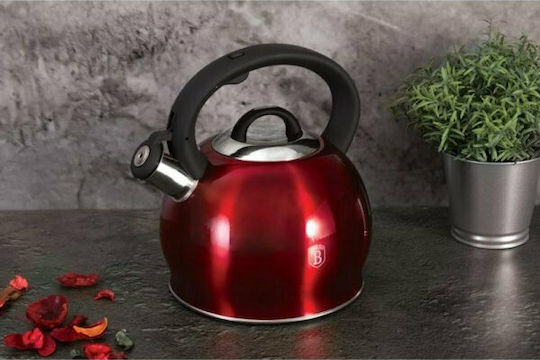 Berlinger Haus Metallic Line Βραστήρας Ανοξείδωτος Κόκκινη 3000ml