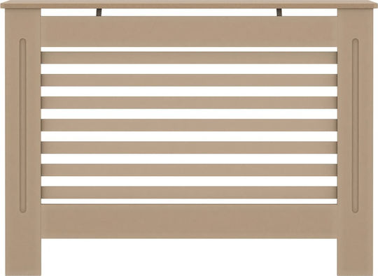 vidaXL MDF Radiator Cover Brown 112x19x81cm