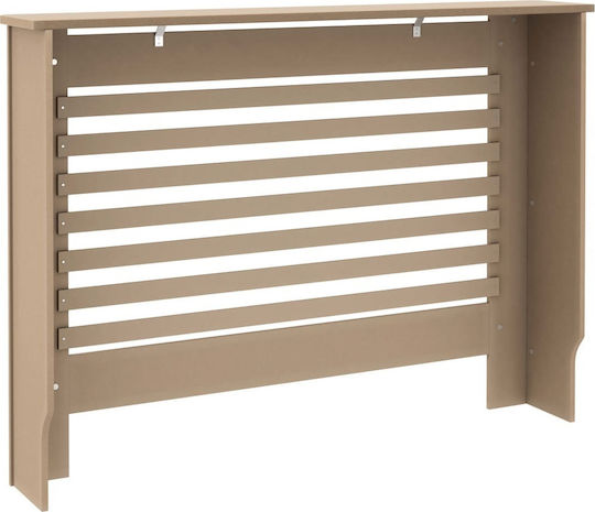 vidaXL MDF Radiator Cover Brown 112x19x81cm
