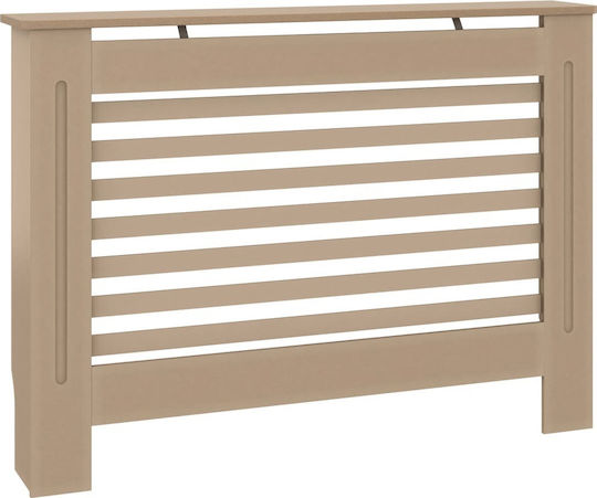 vidaXL MDF Radiator Cover Brown 112x19x81cm