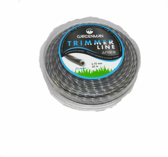 Gardenman 204-158 Μεσινέζα Στριφτή Μήκους 20m και Πάχους 4.7mm