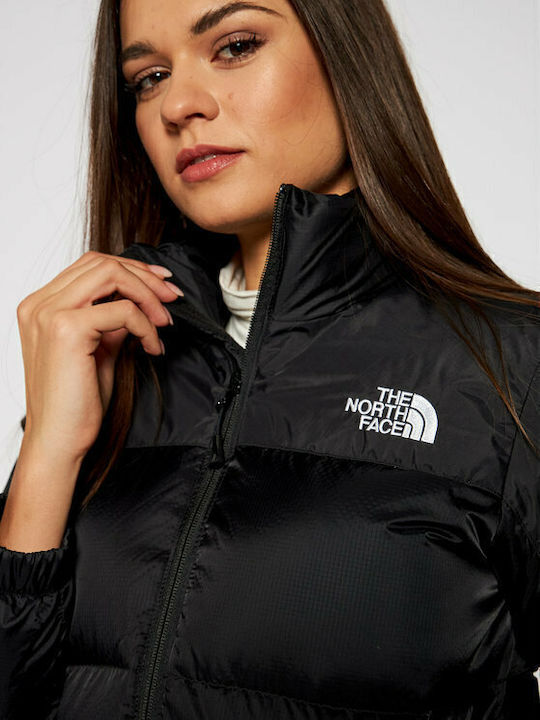 Diablo Women's for Hiking Short Puffer Jacket for Winter with Hood Black