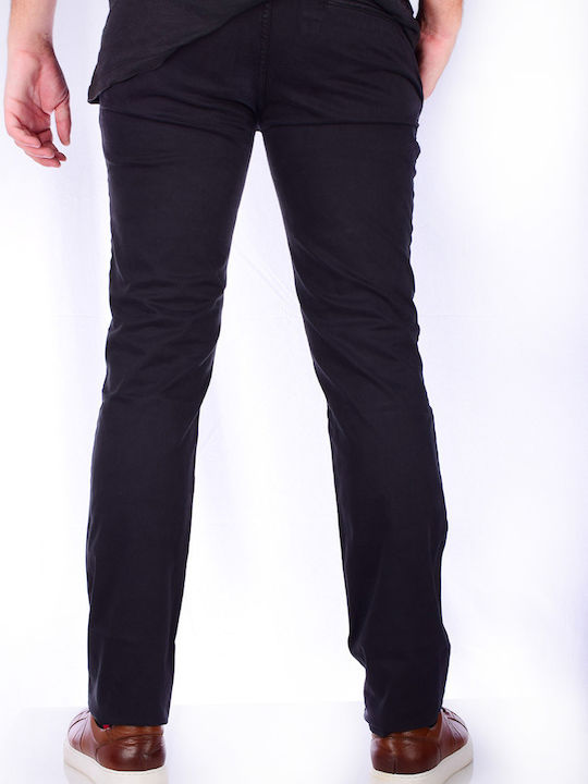 Hugo Boss Ανδρικό Παντελόνι Chino Ελαστικό σε Slim Εφαρμογή Μαύρο