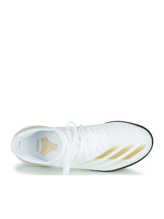 X Ghosted.3 Turf Kids Soccer Cleats Cloud White / Met.gold Melange / Core Black