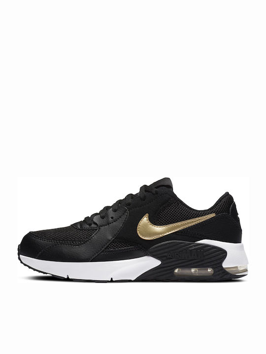 Air Max Excee Kinder Sneakers Black / Metallic Gold Star / White