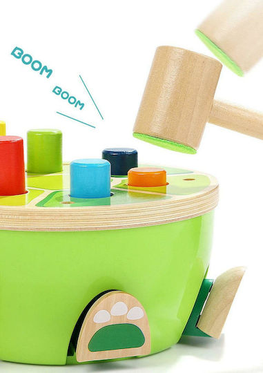 Top Bright Jucărie cu Ciocan Turtle Pounding Bench din Lemn pentru 18++ Luni