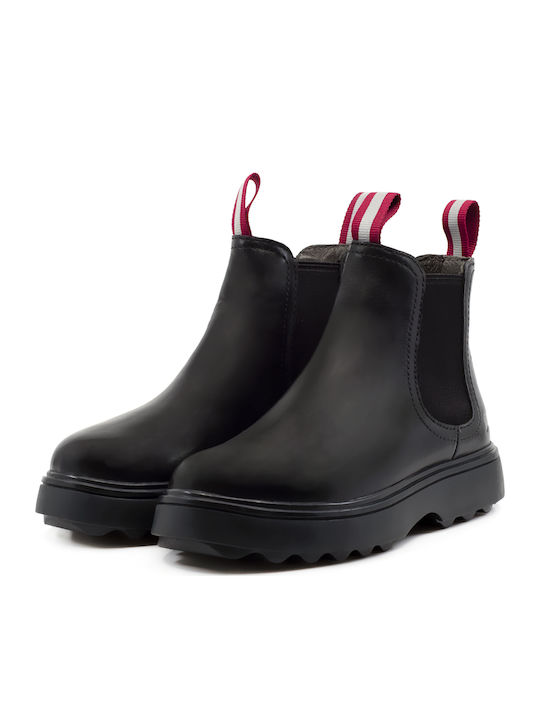 Norte Anatomical Leather Kids Boots Black
