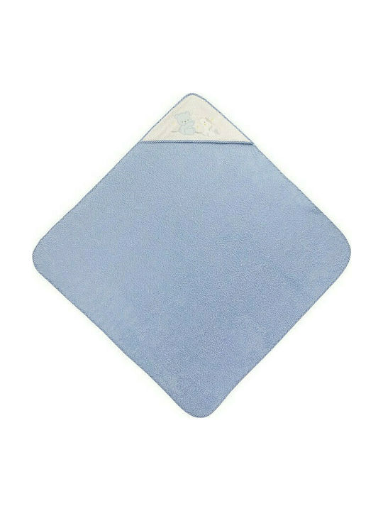 Interbaby Βρεφική Κάπα-Μπουρνούζι με Κουκούλα 100x100εκ.