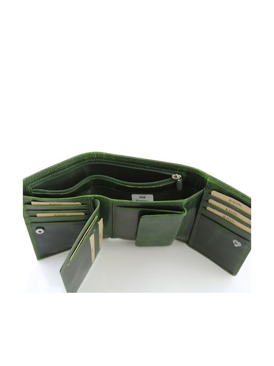 308 Large Leather Women's Wallet Classic Green