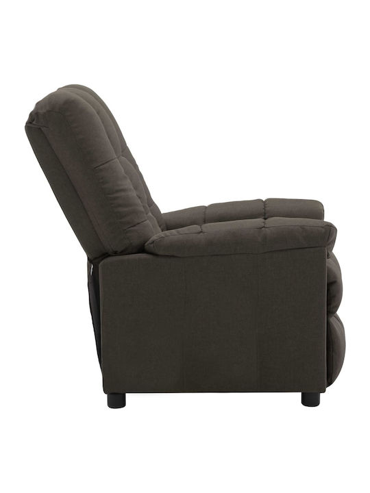 Fotoliu Relax Masaj cu Puf Taupe 74x99x102cm