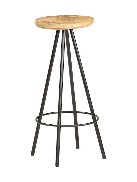 Stool Bar Wooden Brown 2pcs 30x30x73cm