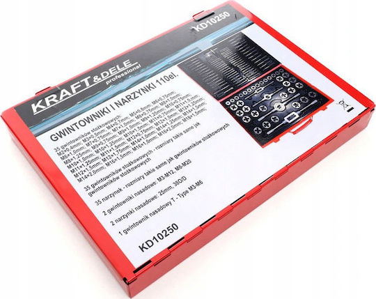 Kraft & Dele KD10250 Σετ Κολαούζα & Φιλιέρες από Ατσάλι 110τμχ