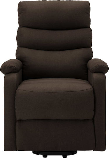 Relaxsessel mit Fußhocker Dark Brown 74x90.5x100cm