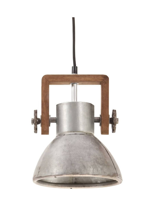 vidaXL Pendant Light Silver Bell with Socket E27 101x24cm