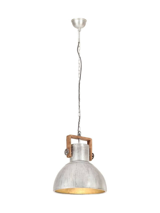 vidaXL Pendant Light Single-Light for Socket E27 Silver