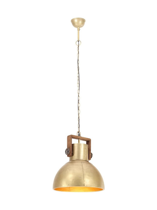 vidaXL Pendant Light Single-Light for Socket E27 Bronze