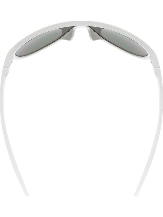 Uvex Sportstyle 512 Kids Sunglasses with Mirror Lenses White