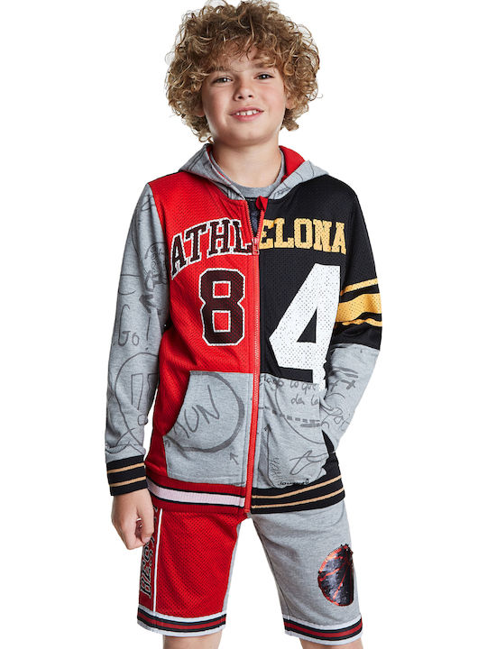 Desigual Boys Hooded Sweatshirt Lut with Zipper Multicolour