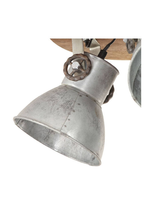 vidaXL Ceiling Mount Light 42cm Silver with Socket E27