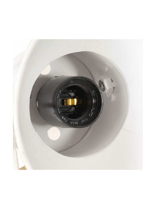 vidaXL Single Spot with Socket E27 in White Color
