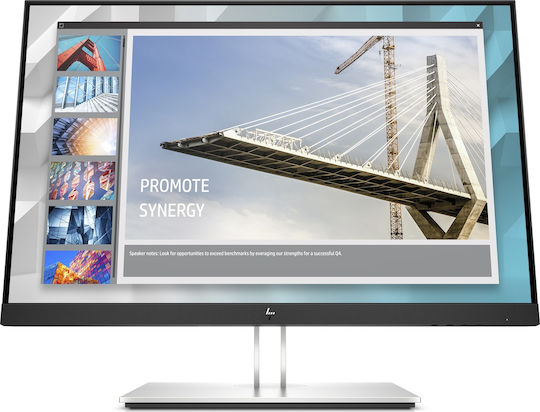 HP E24i G4 IPS Monitor 24" FHD 1920x1200 με Χρόνο Απόκρισης 5ms GTG Γκρι