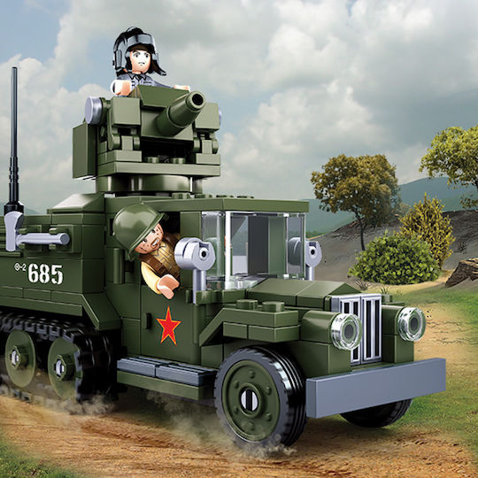 Sluban Τουβλάκια Allied 2in1 Half-Track για 8+ Ετών 470τμχ