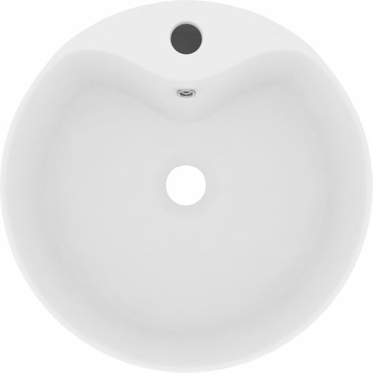 vidaXL Надеждна мивка Керамика 36x36x13см Бял
