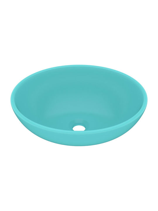 vidaXL Countertop Sink Ceramică 40x33cm Green