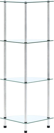 Γωνιακή Βιβλιοθήκη Διαφανές 30x30x100εκ. 249515 Γωνιακή Βιβλιοθήκη Διαφανές 30x30x100εκ. 249515