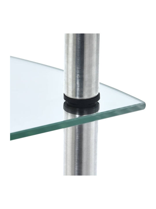 Corner Bookcase Transparent 30x30x100cm