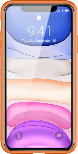 Dux Ducis Yolo Elegant Back Cover Piele artificială Portocaliu (iPhone 12 mini)