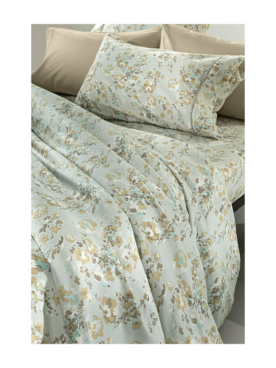 Guy Laroche Duvet Cover Set Cotton Queen with 2 Pillowcases 225x245 Griffin Green