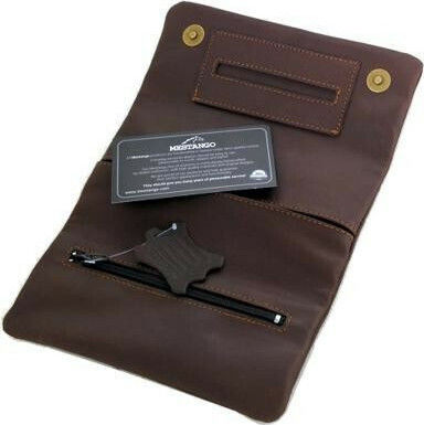 Mestango Tobacco Pouch Lounge With Magnetic Clasp 16x8cm Dark Brown