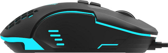 Aula Wind F809 RGB Gaming Gaming Maus 3200 DPI Schwarz