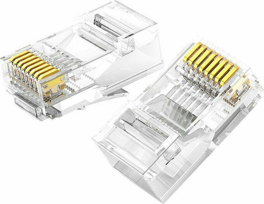 Ugreen Βύσμα RJ-45 male 10τμχ Διάφανο 50961