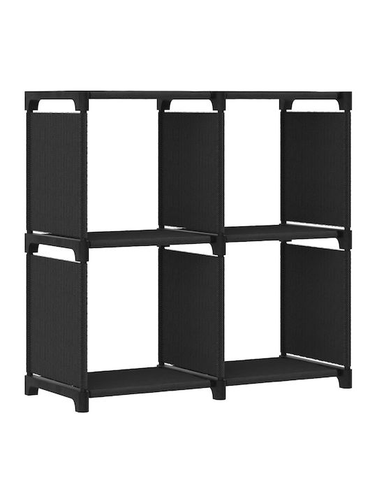 Shelving Unit Floor Black 69x30x72.5cm