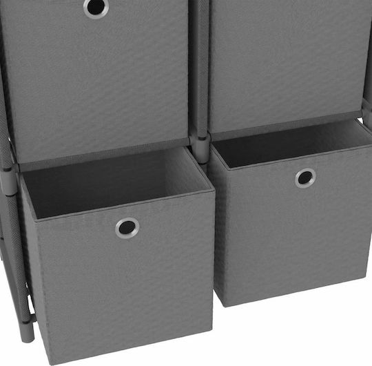Grey Bookcase 103x30x72.5cm