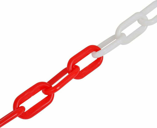 vidaXL Plastic Traffic Columns Multicolour 10 Meters Chain H90cm 4pcs
