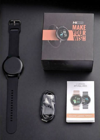 HiFuture HiMate Smartwatch with Heart Rate Monitor (Black)