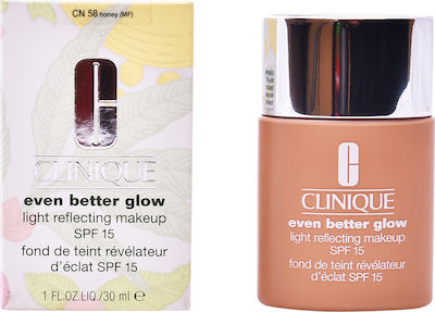 Clinique Even Better Glow Liquid Make Up SPF15 CN58 Honey 30ml