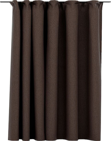 vidaXL Blackout Curtain with Pencil Pleat Taupe 290x245cm