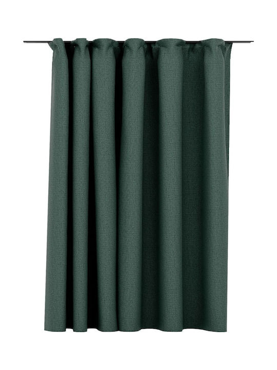 vidaXL Curtain with Pencil Pleat Green 290x245cm