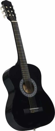 vidaXL Kids Classical Guitar 3/4 with Bag Black
