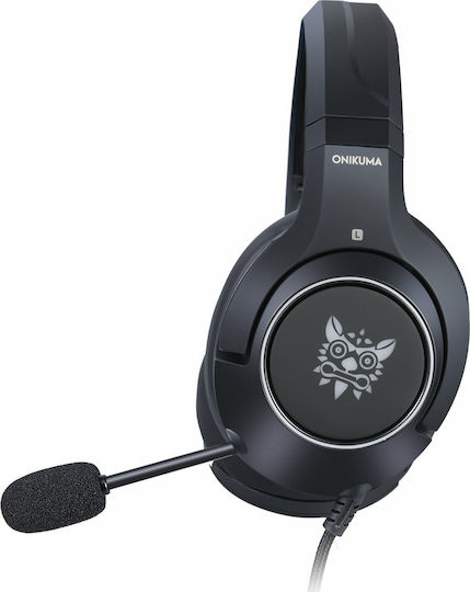 Onikuma K9 Over Ear Gaming Headset cu conexiune 3,5mm / USB Negru