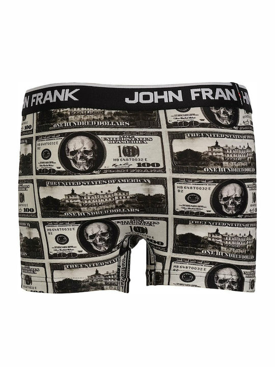 John Frank Dollars Boxeri pentru bărbați Multicolor cu modele 1Pachet